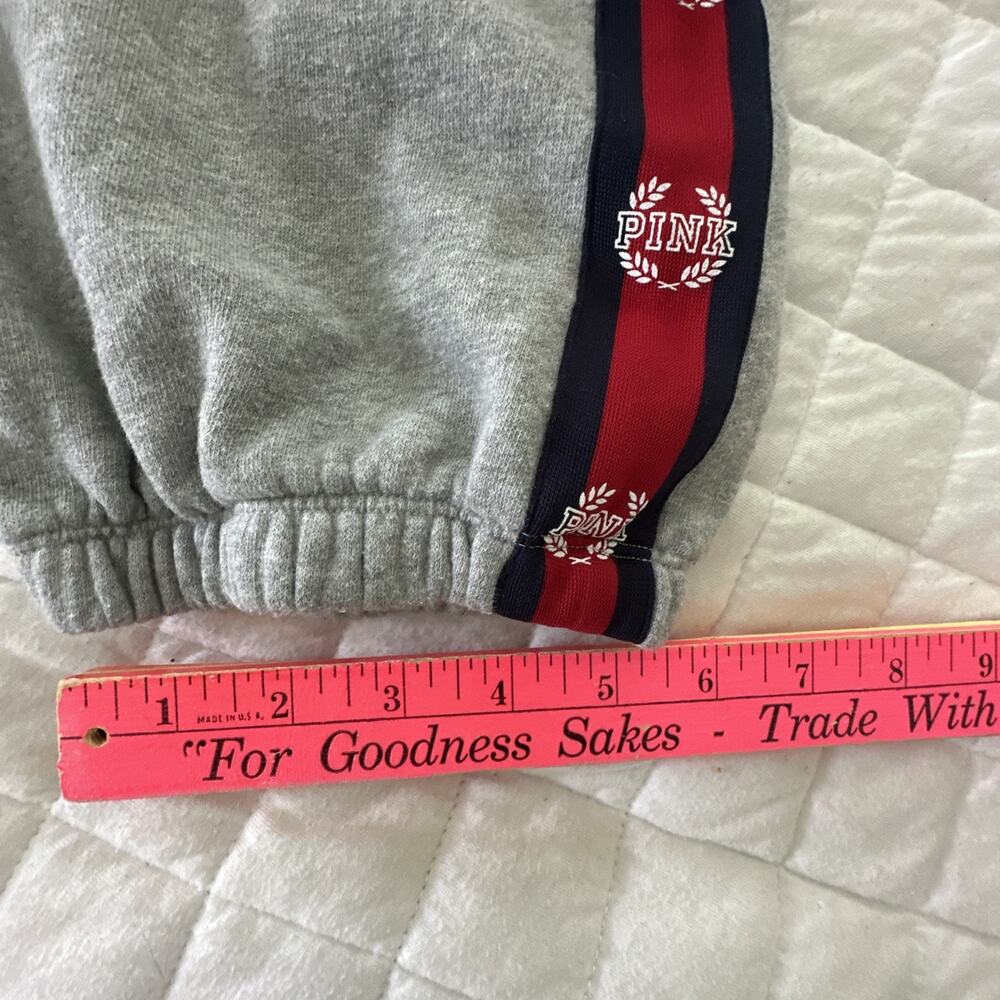 Victoria's Secret Sweatpants Womens Large Gray Love Pink Baggy Oversized Slouchy - Picture 12 of 12